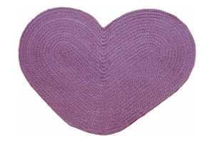 24" x 36" heart rug product image