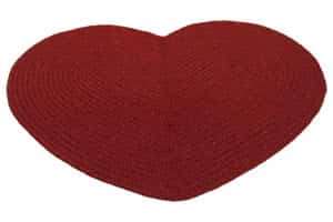 30" x 48" heart rug 1 product image