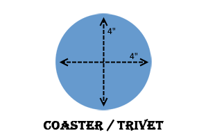 4" round coaster / trivet image