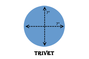 7" trivet product image